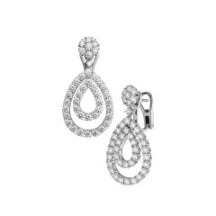 Chopard L'Heure du Diamant White Gold Diamond Earrings 849067-1001