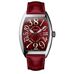 Franck Muller Crazy Hours Steel 45 x 32 mm 5850 CH-AC-RD-RD | Watches of Mayfair