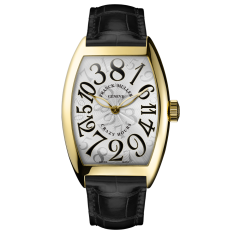 Franck Muller Crazy Hours Yellow Gold 45 x 32 mm 5850 CH-3N-SIL BLK | Watches of Mayfair