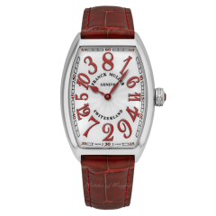 5850 CH FO G (CRD) AC WH RD | Franck Muller Crazy Hours Steel 45 x 32 mm watch. Buy Online
