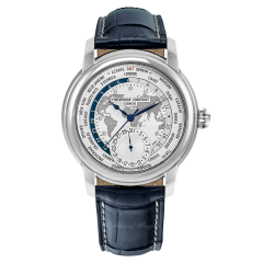 Frederique Constant Classics Worldtimer Manufacture Steel 42 mm FC-718WM4H6