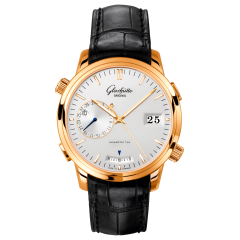 100-13-01-01-04 | Glashutte Original Senator Diary Rose Gold 42 mm watch. Buy Online