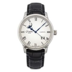 Glashutte Original Senator Panorama Date Moon Phase Steel 100-04-32-12-04