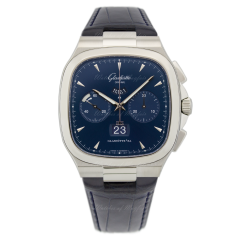 1-37-02-03-02-50 | Glashutte Original Seventies Chronograph Panorama Date Steel 40 x 40 mm watch. Buy Online