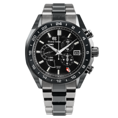 SBGC223 | Grand Seiko Sport Spring Drive Chronograph Black Ceramic 46.4 mm watch. Buy Online