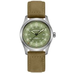 H70205860 | Hamilton Khaki Field Titanium Green Automatic 38 mm watch | Buy Now