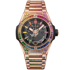 456.OX.0180.OX.3999 | Hublot Big Bang Integrated Time Only King Gold Rainbow 40 mm watch. Buy Online