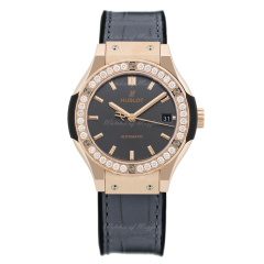 581.OX.7081.LR.1104 Hublot Classic Fusion Racing Grey King Gold Diamond