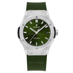 565.NX.8970.RX | Hublot Classic Fusion Titanium Green 38 mm watch. Buy Online