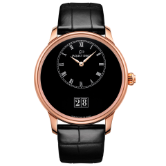 J016933210 | Jaquet Droz Grande Date Email Noir Red Gold 43mm. Buy Now