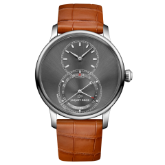 J007010243 | Jaquet Droz Grande Seconde Quantieme Satin-brushed Anthracite 39 mm watch. Buy Online