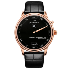 J010133202 | Jaquet Droz Les Douse Villes Email Noir Red Gold 43 mm