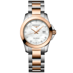 L3.376.3.88.7 | Longines Conquest Diamonds Quartz 29.5 mm watch | Buy Online