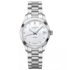 L2.385.4.87.6 | Longines Conquest Classic Diamonds Automatic 34 mm watch | Buy Now