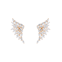 6495 | Messika Angel Small Pink Gold Earrings. Buy online.
