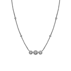 7030 | Messika Joy Trilogy Black Gold Necklace. Buy online.