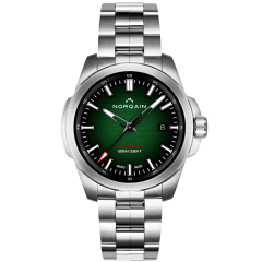 N3008S03A/ES301 |Norqain Independence Green Gradient Steel Bracelet 40 mm watch | Buy Online