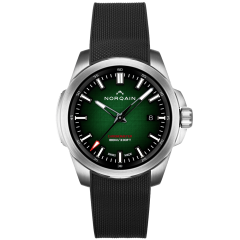 N3008S03A/ES301 | Norqain Independence Green Gradient Black Milanese Rubber 40 mm watch | Buy Online