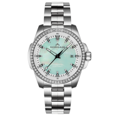 N3008SD03A/MB30D | Norqain Independence Mint MOP Diamonds Steel Bracelet 40 mm watch | Buy Online