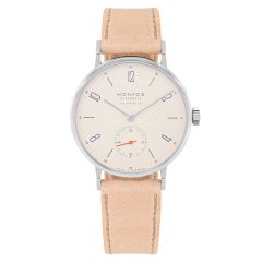 176 | Nomos Tangente Neomatik Champagne Automatic Beige Leather 35 mm watch | Buy Now