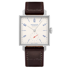 421.S1 | Nomos Tetra Neomatik Off White 175 Years Watchmaking Brown Leather 33 x 33 mm watch | Buy Now