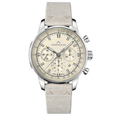 N2200S22C/C221 | Norqain Freedom 60 Chrono Ivory Nortide Linen 43 mm watch | Buy Online