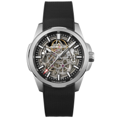 N3000S03A/301 | Norqain Independence Skeleton Black Milanese Rubber 42 mm watch | Buy Online