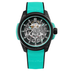 NNQ3000QBQ1AS/B007 | Norqain Independence Wild ONE Skeleton Turquoise 42mm watch. Buy Online