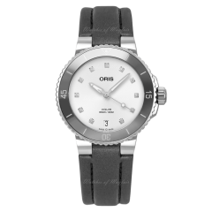 Oris Aquis Date Diamonds Steel Automatic 36.5 mm 01 733 7731 4191-07 5 18 45FC