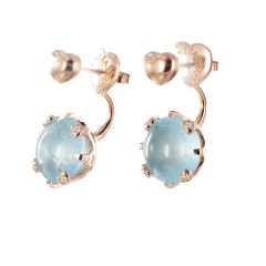 Pasquale Bruni Sissi Rose Gold Topaz Diamond Earrings 14750R