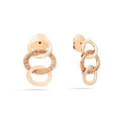 POB9100_O7000_DBR00 | Pomellato Brera Rose Gold Diamond Earrings | Buy Now