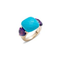 A.A508O7/TUI | Buy Pomellato Capri Rose Gold Turquoise Crystal Ring