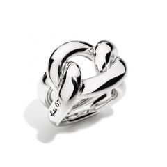 Pomellato Gourmette Silver Ring A.B227/A