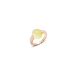 A.A401/07/QL | Pomellato Luna Rose Gold Quartz Ring | Buy Now
