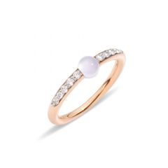 Pomellato M'ama Non M'ama Rose Gold Adularia Diamond Ring PAB7031_O7000_DB0AD