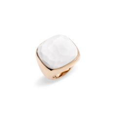 A.A108/O7/AW1 |Buy Pomellato Victoria Rose Gold Cacholong Ring Size 54