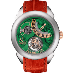 PT520.24.NS.QB.A | Jacob & Co. Palatial Flying Tourbillon Jumping Hours Titanium Red Mineral Crystal 43 mm watch | Buy Now 