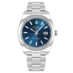 126300 | Rolex Datejust Oyster Blue Dial 41 mm watch. Buy Online