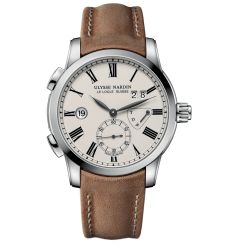 3243-132/E1-BQ | Ulysse Nardin Classico Dual Time 42 mm. Buy online