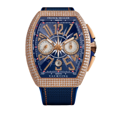 V 41 CC DT YACHT D NBR CD (BL) 5N BL BL | Franck Muller Vanguard Yachting Chronograph Diamonds 41 x 49.95 mm watch | Buy Now 