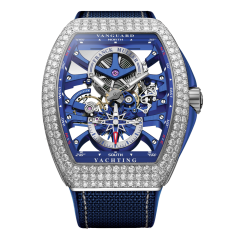 V 41 S6 SQT ANCRE YACHT D (BL) OG SK BL | Franck Muller Vanguard Yachting Skeleton Diamonds 41 x 49.95 mm watch | Buy Now 