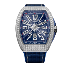 V 41 SC DT YACHT D (BL) OG BL BL | Franck Muller Vanguard Yachting Diamonds 41 x 49.95 mm watch | Buy Now