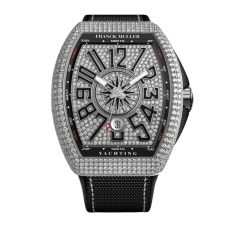 V 41 SC DT YACHT D CD (NR) AC DM BLK | Franck Muller Vanguard Yachting Diamonds 41 x 49.95 mm watch | Buy Now 