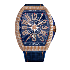 V 41 SC DT YACHT D NBR CD (BL) 5N BL BL | Franck Muller Vanguard Yachting Diamonds 41 x 49.95 mm watch | Buy Now 