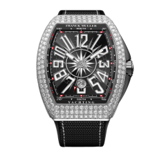 V 41 SC DT YACHT D (NR) AC BLK BLK | Franck Muller Vanguard Yachting Diamonds 41 x 49.95 mm watch | Buy Now