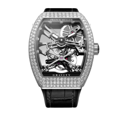 V 41 T GR CS SQT D (NR) AC SK BLK | Franck Muller Vanguard Gravity Diamonds 41 x 49.95 mm watch | Buy Now