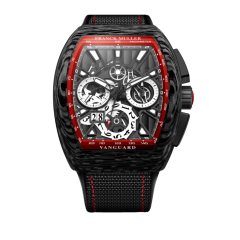 Franck Muller Vanguard Carbon 44 x 53.7 mm V 45 CC GD SQT CARBONE NR (NR) CARB BLK-RD BLK