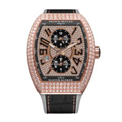 Franck Muller Vanguard Master Banker Diamonds 44 x 53.7 mm V 45 MB SC DT D CD (NR) 5N DM BLK