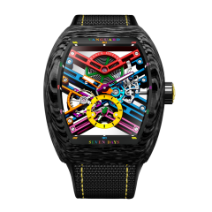 Franck Muller Vanguard Skeleton 44 x 53.7 mm V 45 S6 SQT COL DRM CARBONE NR (JA) CARB SK BLK