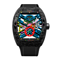 Franck Muller Vanguard Skeleton 44 x 53.7 mm V 45 S6 SQT COL DRM CARBONE NR (NR) CARB SK-BL BLK